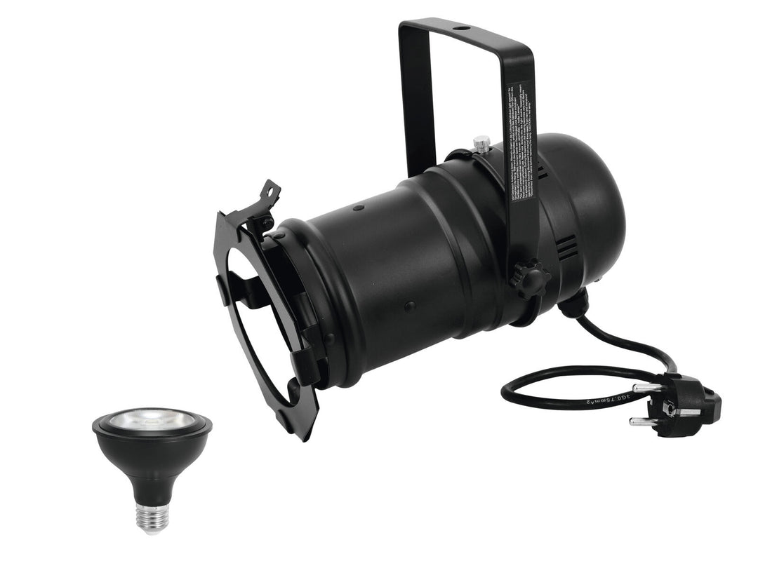 EUROLITE Ensemble PAR-30 Projecteur bk + PAR-30 230V COB 12W E-27 LED 1800-3000K dim2warm