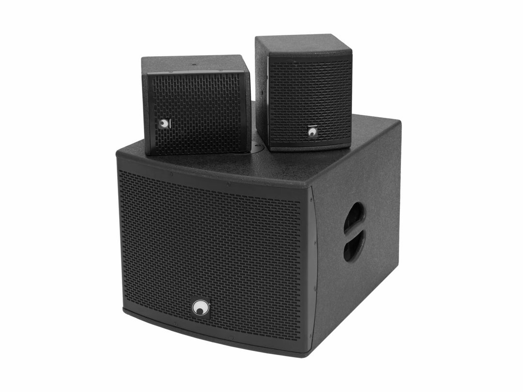OMNITRONIC Set MOLLY-12A Caisson de basses actif + 2x MOLLY-6 Top 8 ohms, noir