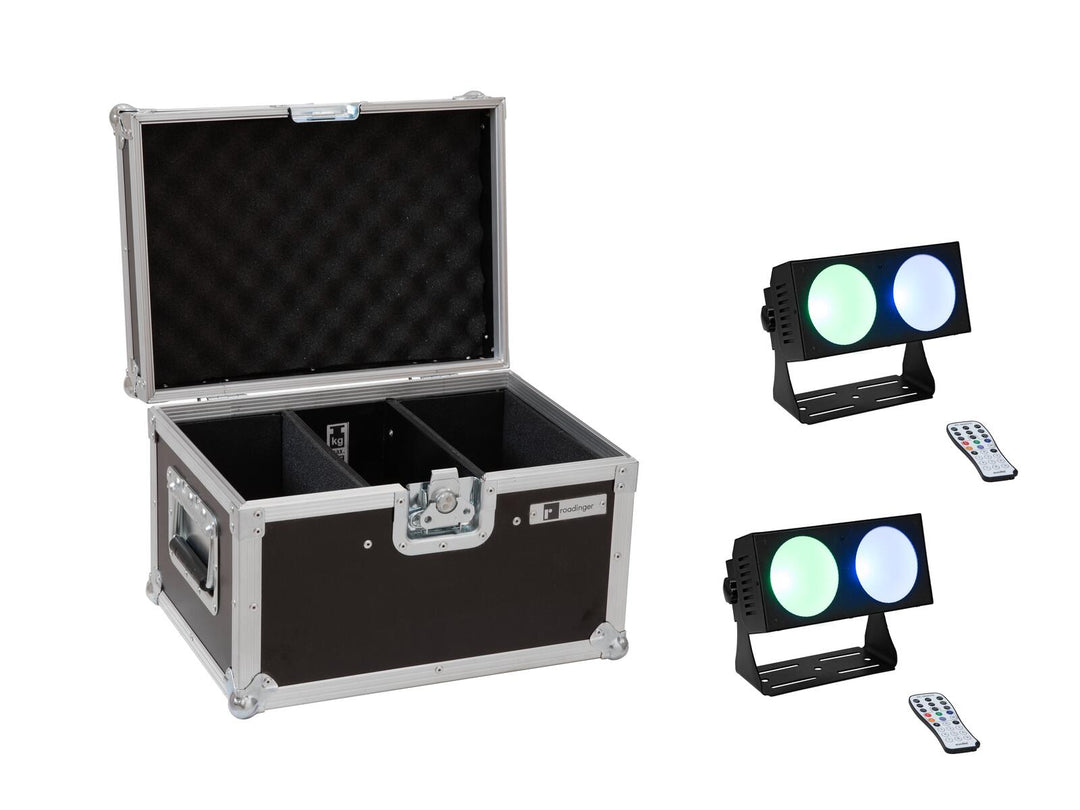 EUROLITE Set 2x LED CBB-2 COB RGB barre + étui
