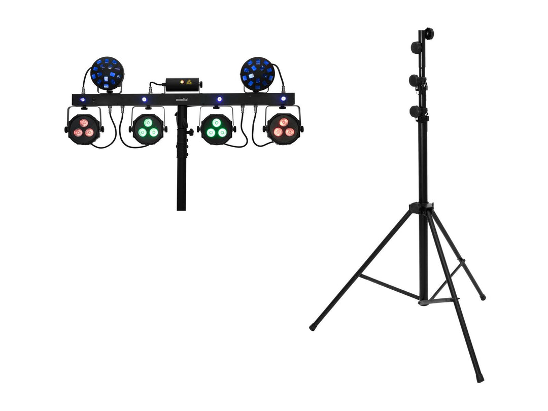 EUROLITE Set LED KLS Laser Bar Next FX Light Set + STV-60-WOT EU Steel Stand noir
