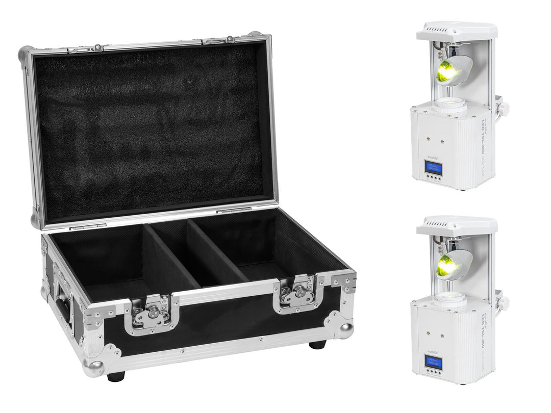 EUROLITE Set 2x LED TSL-350 Scan COB blanc + étui