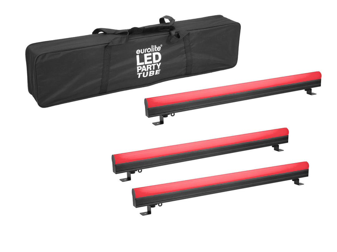 EUROLITE Set 3x AKKU PT-100/32 Pixel DMX Tube + Sac souple