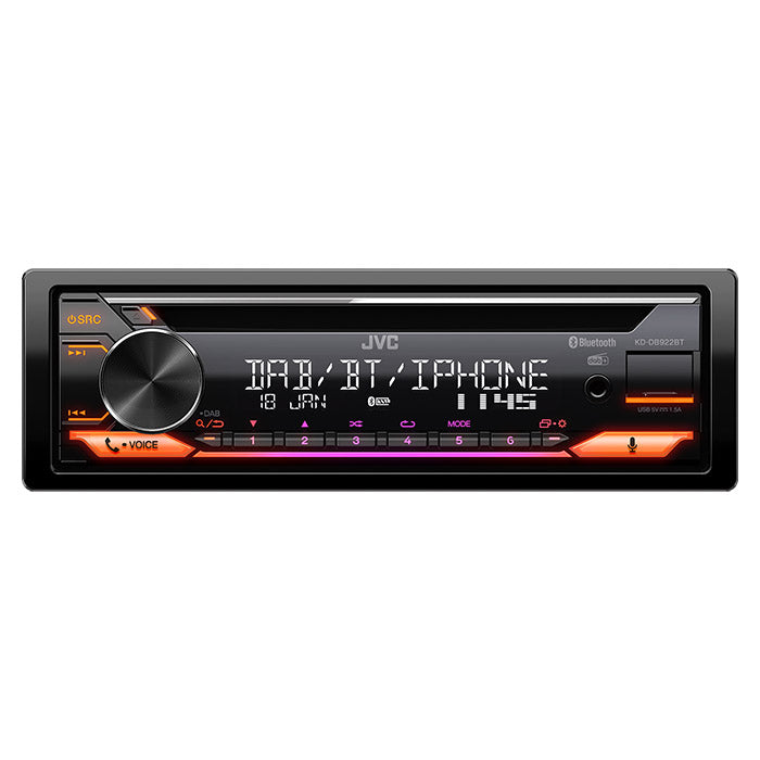 JVC KD-DB922BT autoradio avec tuner CD/RDS DAB+/DMB 4x50w