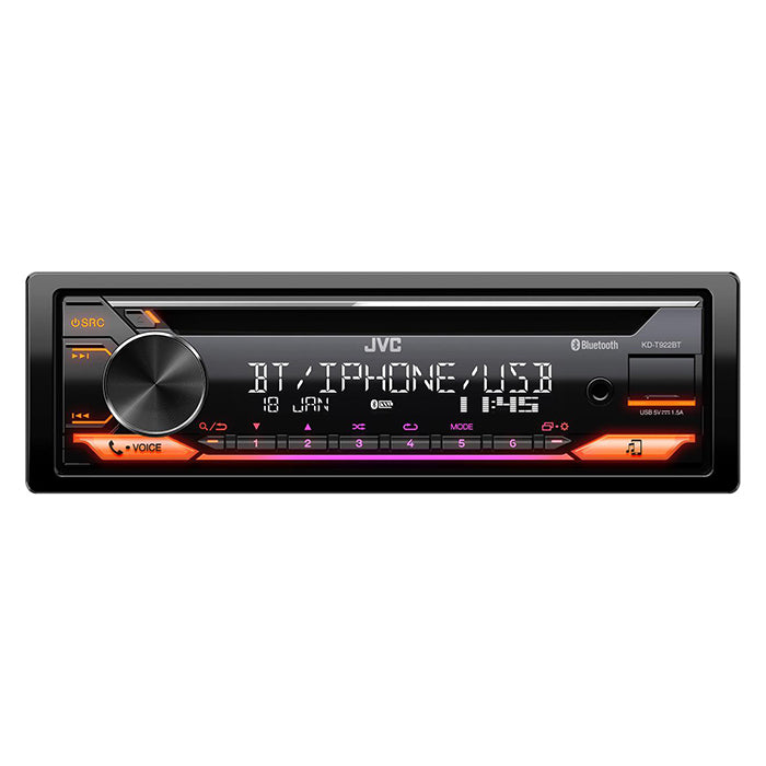 Autoradio JVC KD-T922BT avec lecteur CD/tuner RDS