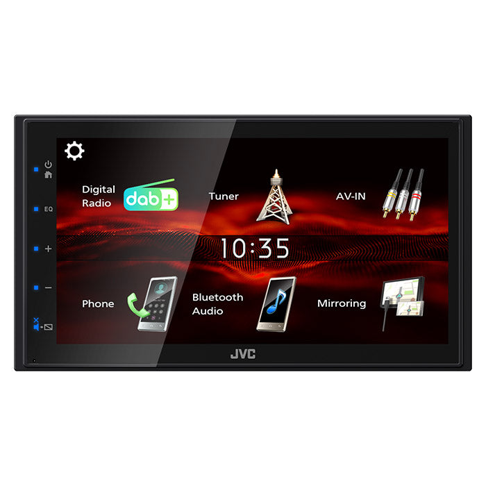 Autoradio 2-DIN JVC KW-M180DBT avec Bluetooth et DAB+