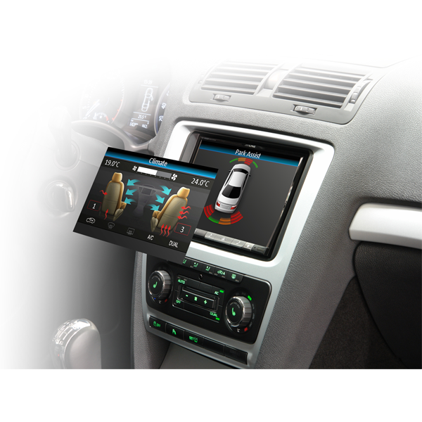 Interface CAN Alpine pour vidéo VW (commande de climatisation)