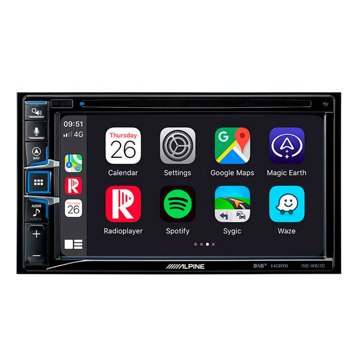 Alpine INE-W611DC station multimédia 2-DIN pour camion avec carte