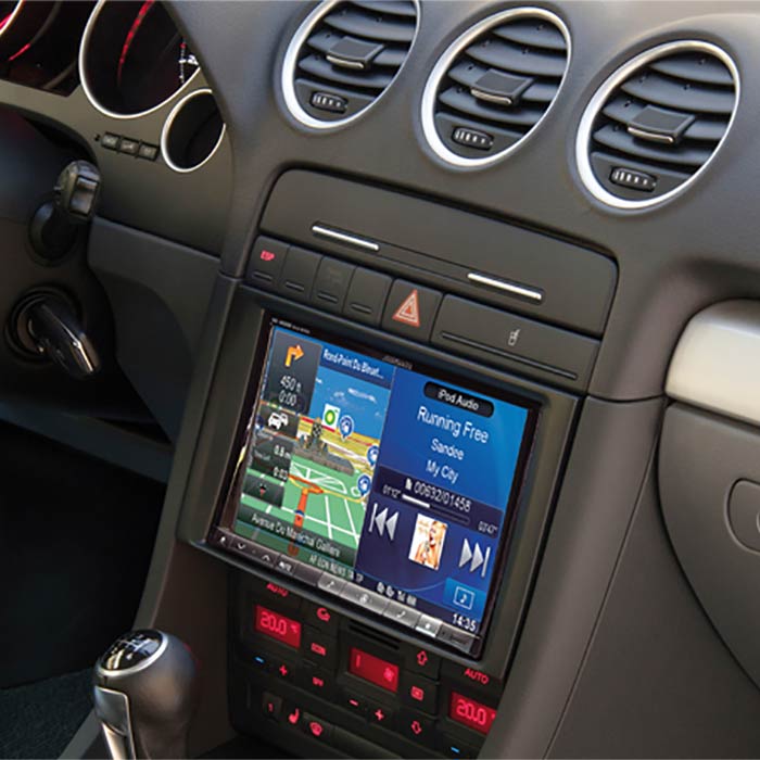 Kit 2-DIN 8" pour Audi A4 avec écran