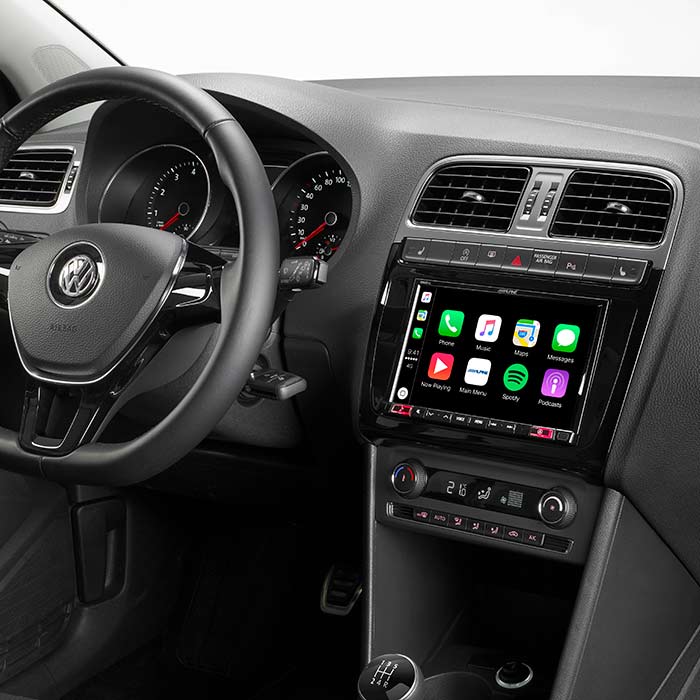 Kit 2-DIN 8" pour VW Polo 5/GTI 2014->