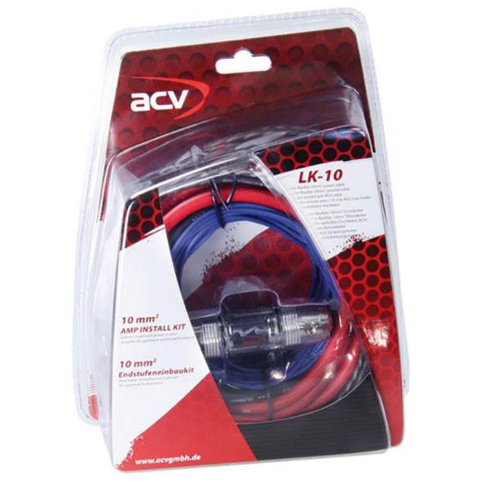 Car Amplifier 2-channel Cable Set (10mm2)