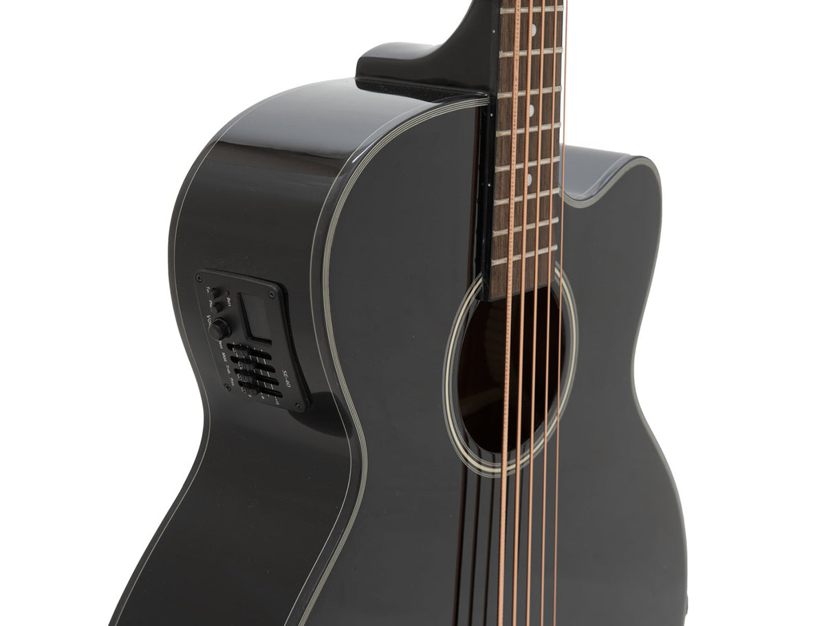 DiMavery AB-455 Acoustic Bass, 5-string, Black
