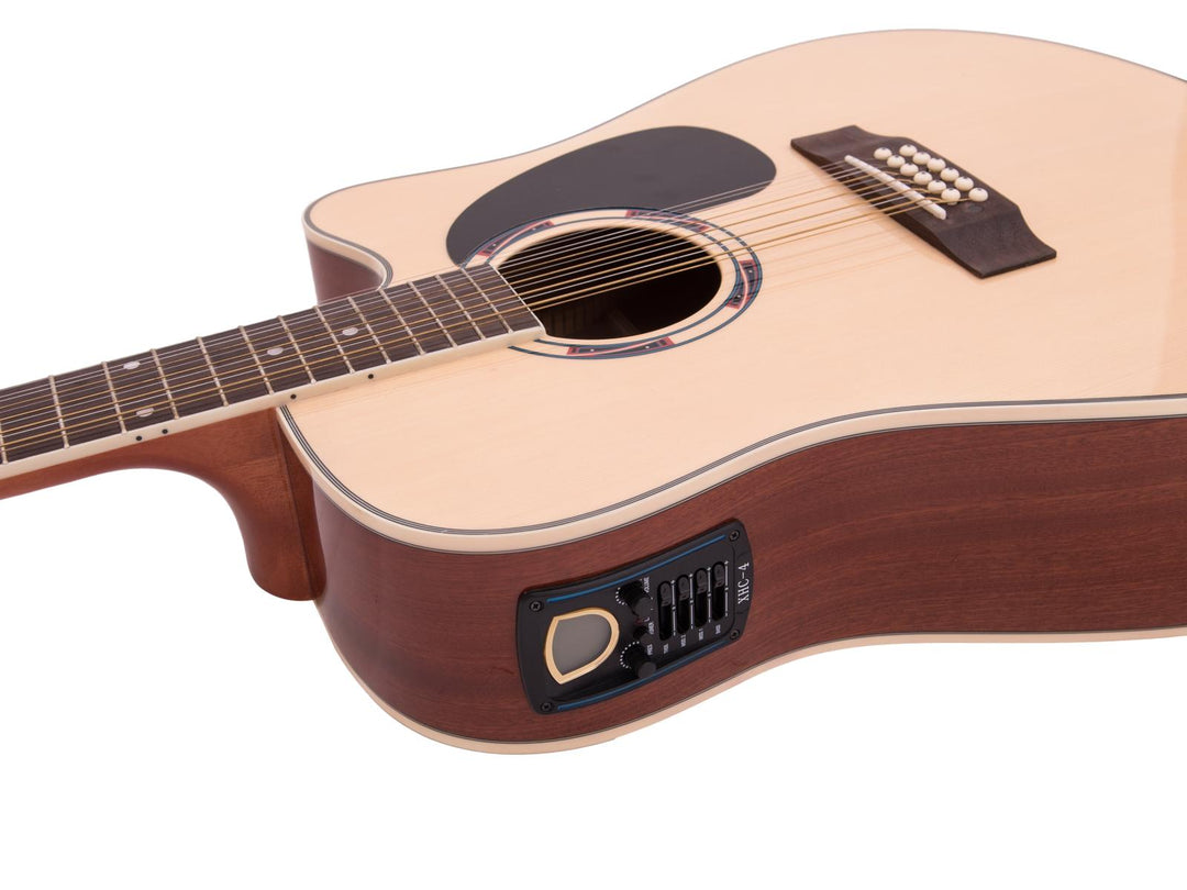 DiMavery DR-612 Guitares Western 12 cordes (Naturel)