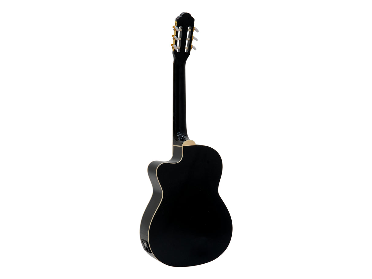 DiMavery CN-600E Guitare classique espagnole (Noir)