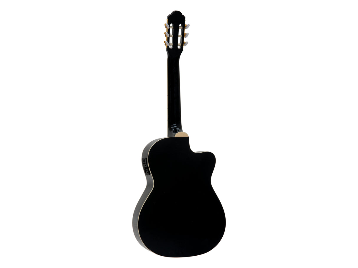 DiMavery CN-600L Guitare classique espagnole (Noir)