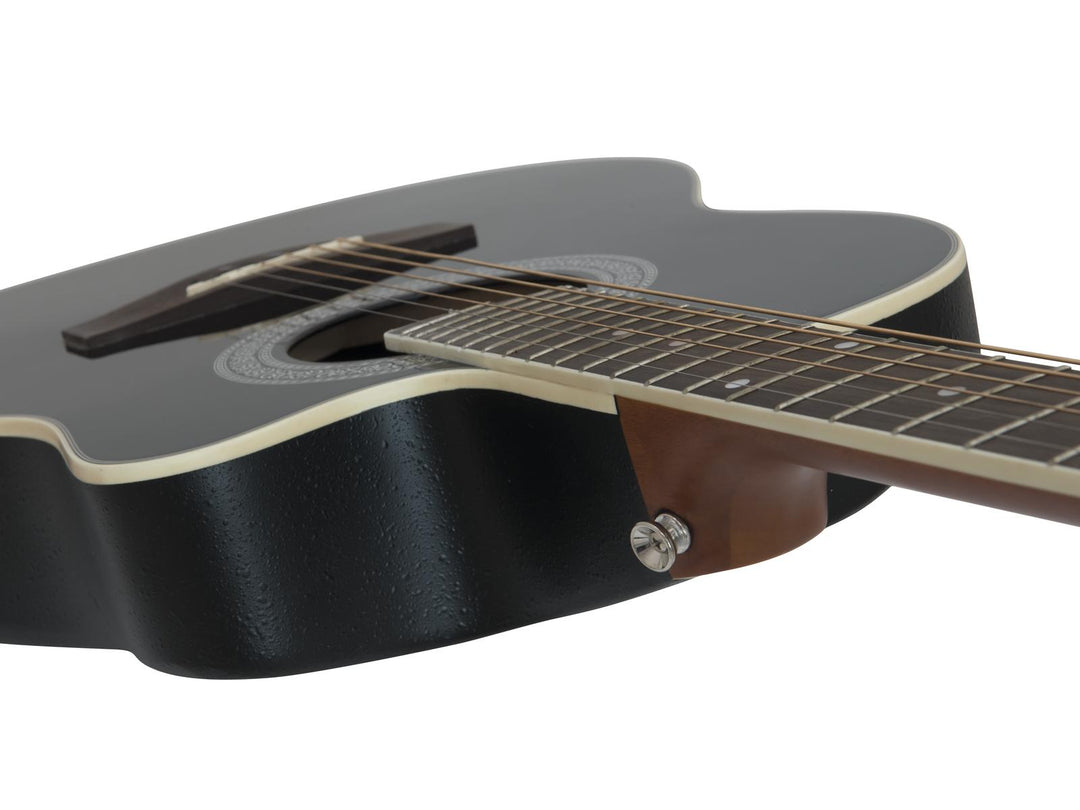 DiMavery RB-300 Guitare Roundback (Noir)