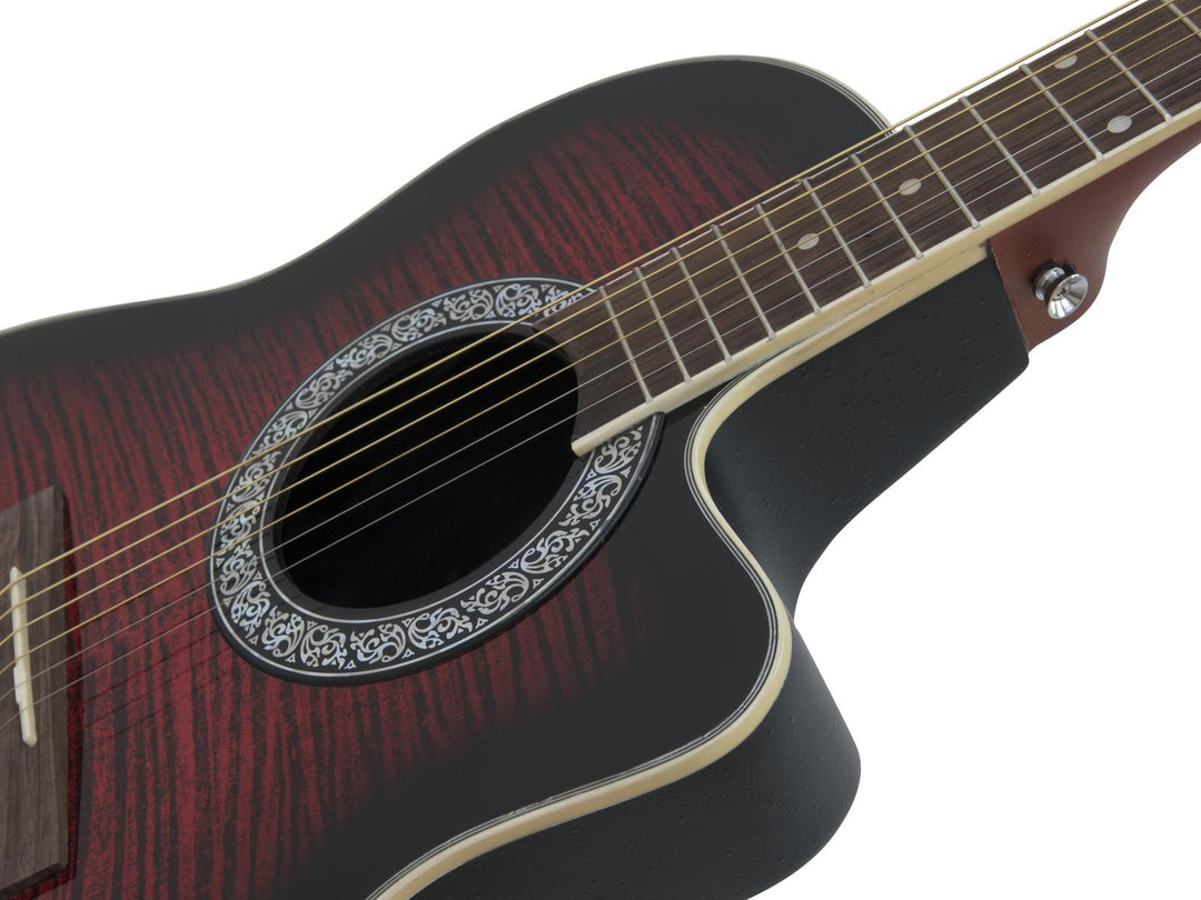 DiMavery RB-300 Roundback Guitar - Red