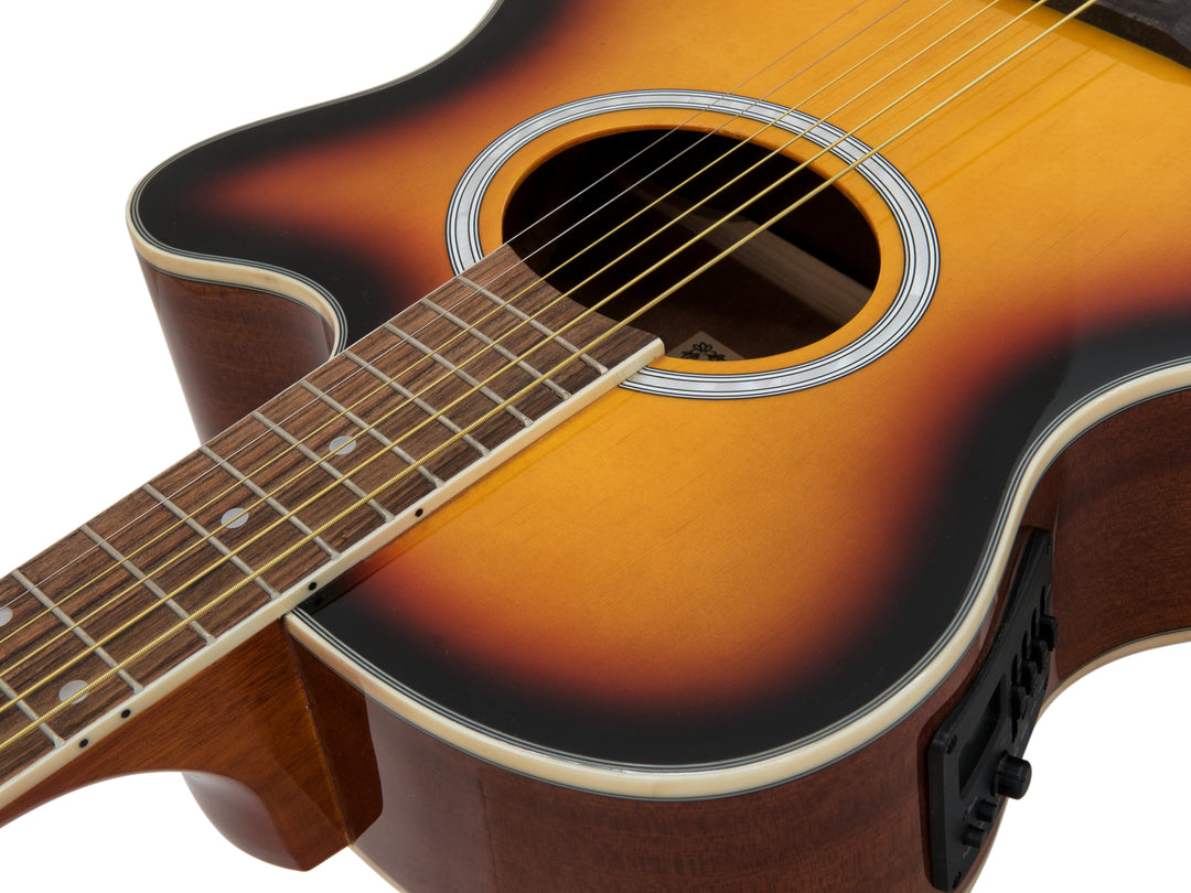 DiMavery AW-400 Guitare Western (Sunburst)