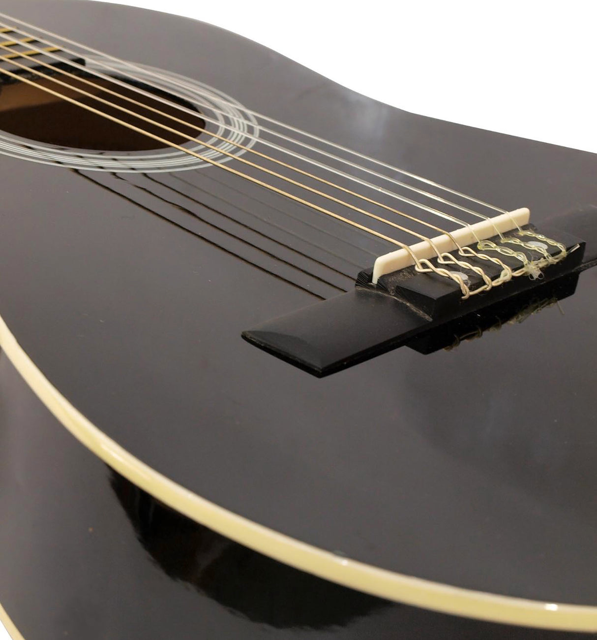 DiMavery AC-303 Classical Spanish Guitar 3/4 (Black)