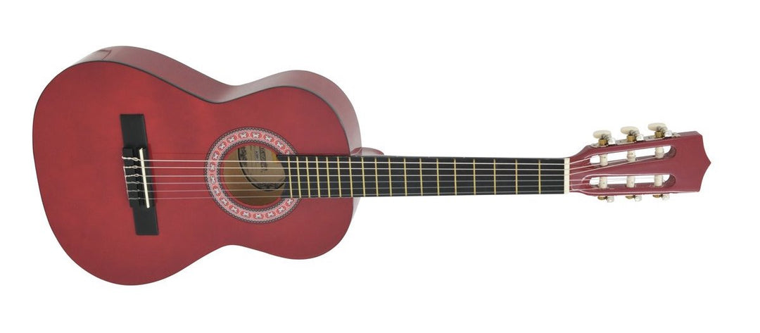 DiMavery AC-303 Guitare classique espagnole 1/2 (Rouge)