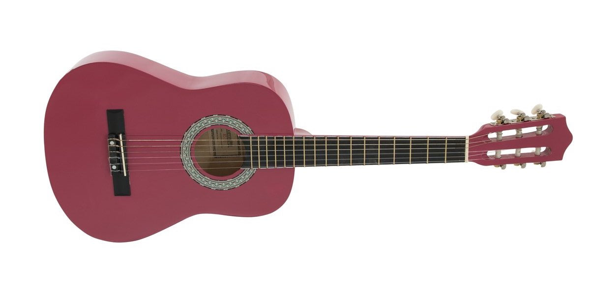 DiMavery AC-303 Classical Spanish Guitar 1/2 (Pink)
