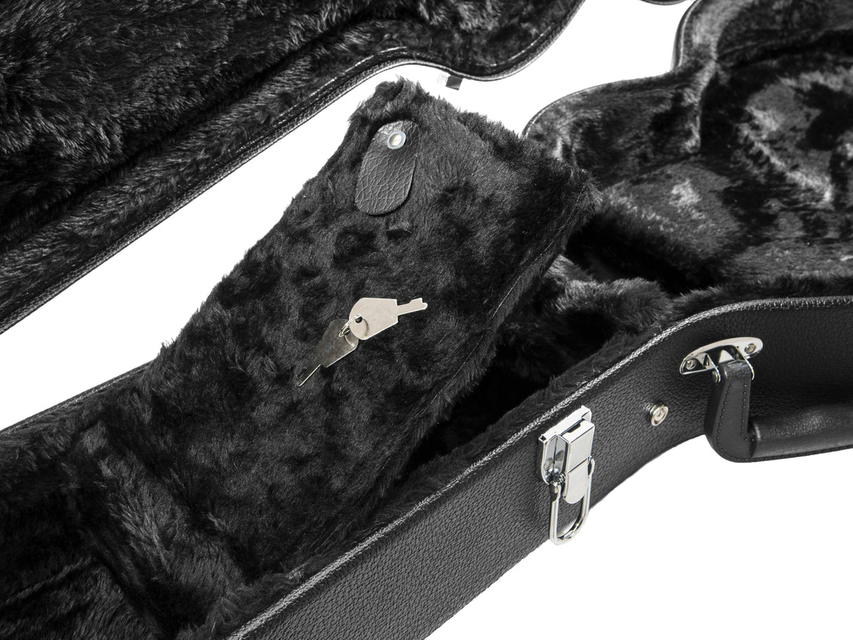 DiMavery Flightcase Electric-Guitar LP, Black