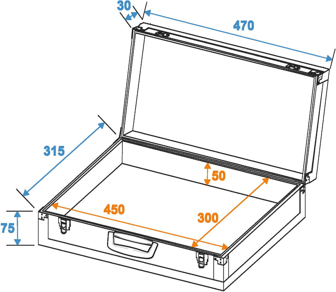 DiMavery Flightcase for pedals large