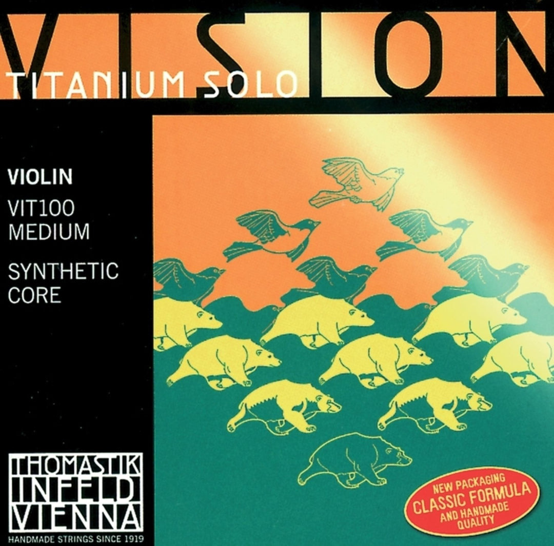 Cordes Thomastik-Infeld pour Violons Vision Titanium solo à âme synthétique - Medium (VIT02)