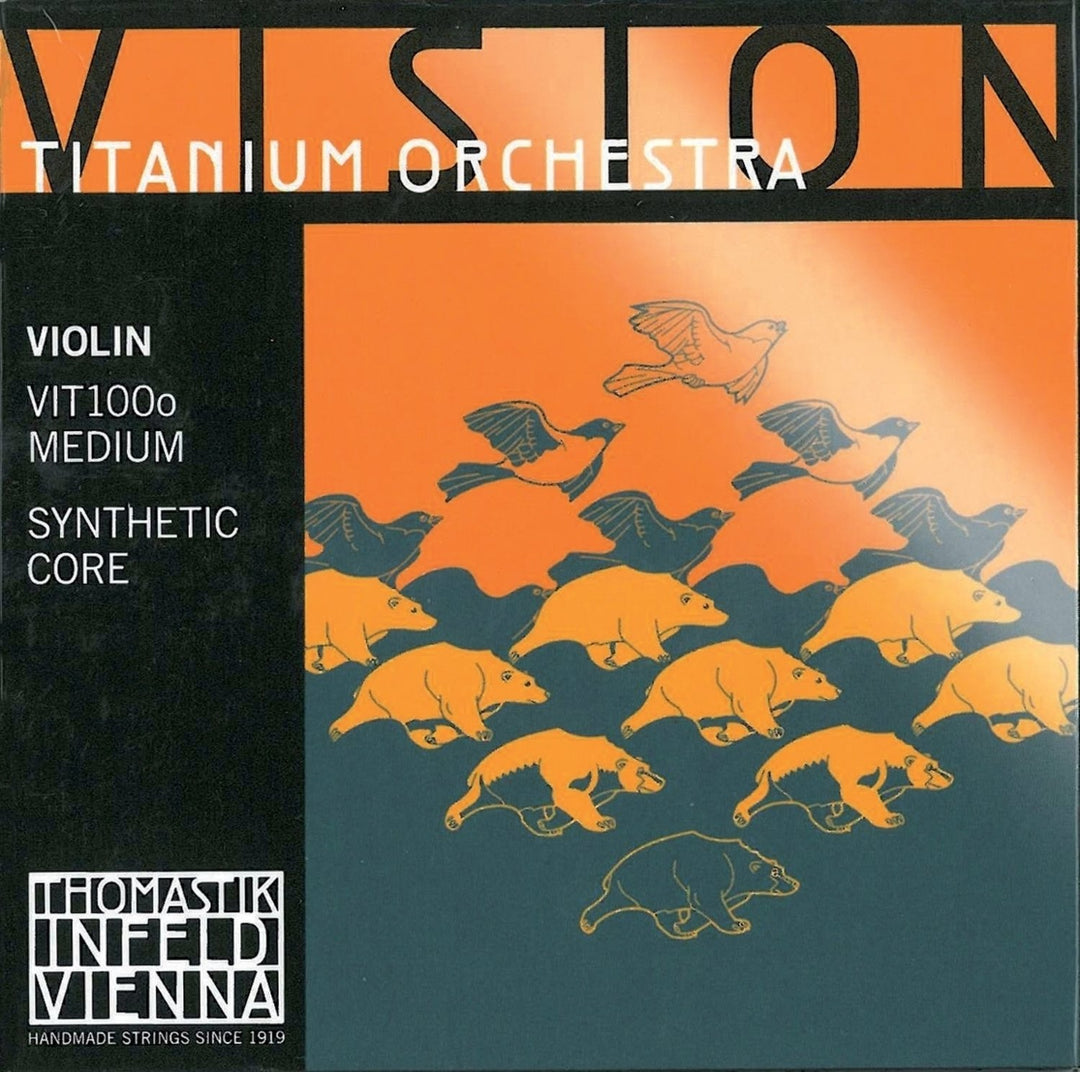 Cordes de Violons Thomastik-Infeld Vision Titanium à âme synthétique - Stahl blank (VIT01o)