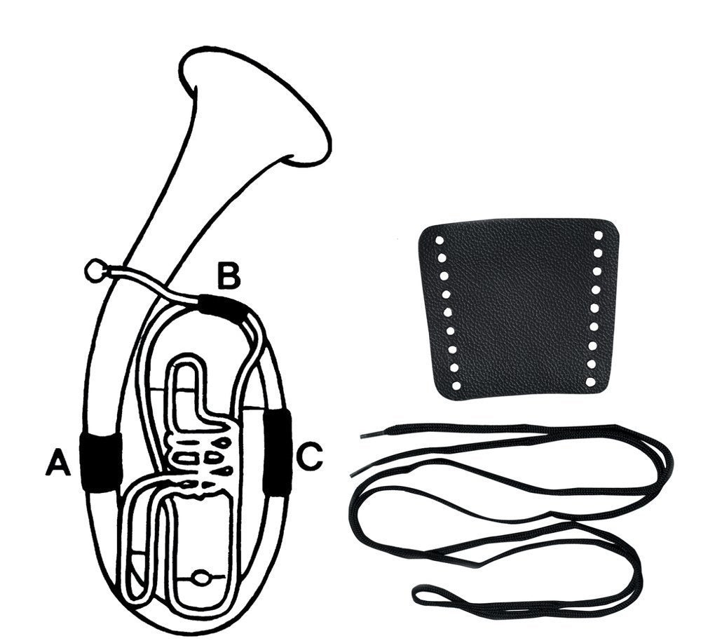 GEWA protège-embouchure en cuir pour baryton, partie B