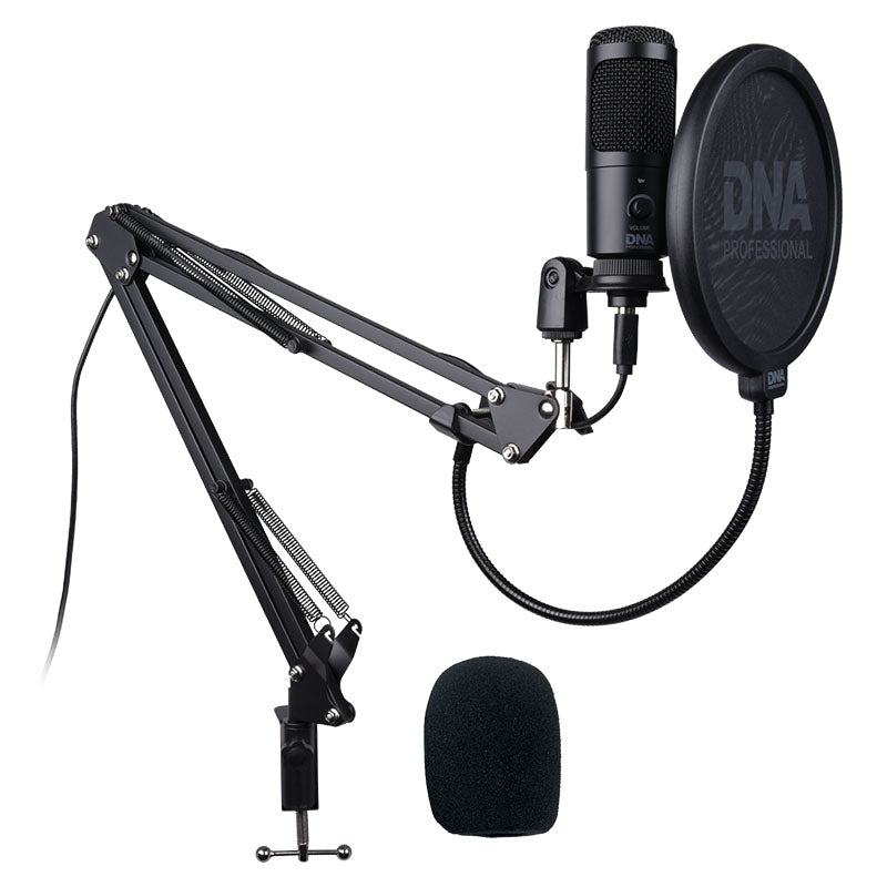DNA - microphones USB avec bras articulé et filtre anti-pop