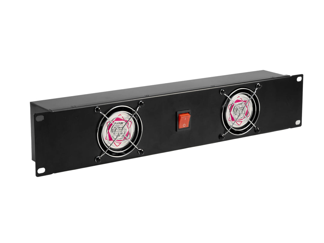 OMNITRONIC Panneau avant Z-19 avec 2 ventilateurs câblés 2U