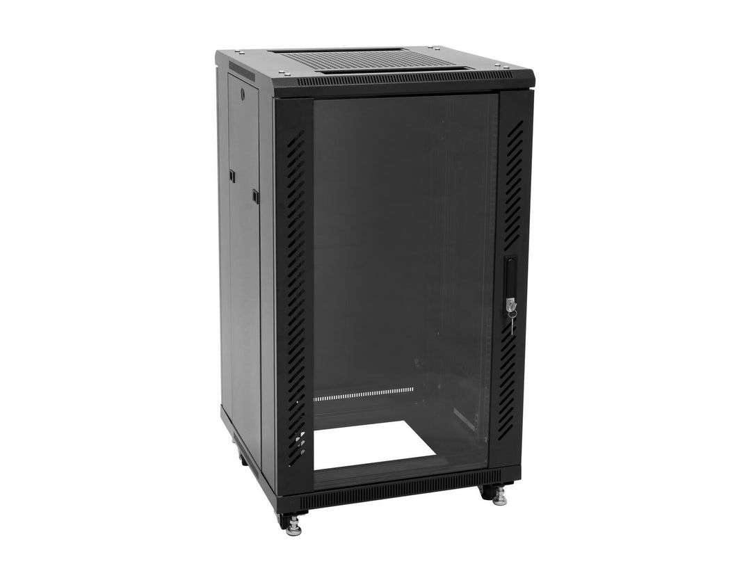 ROADINGER SSC-16 Armoire en acier avec porte vitrée 16U