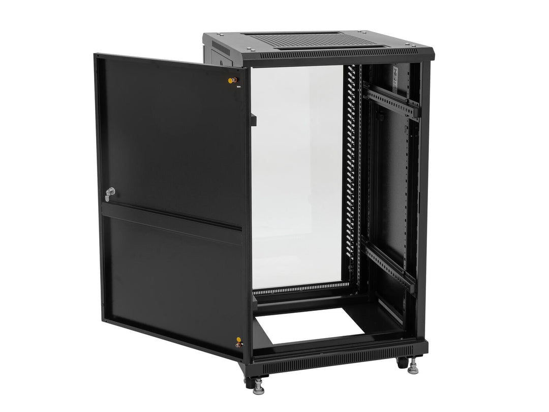 ROADINGER SSC-16 Armoire en acier avec porte vitrée 16U