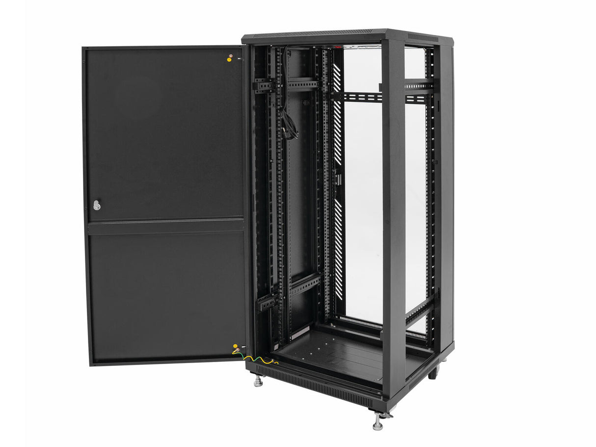 ROADINGER SSC-24 Steel Cabinet with Glass Door 24U