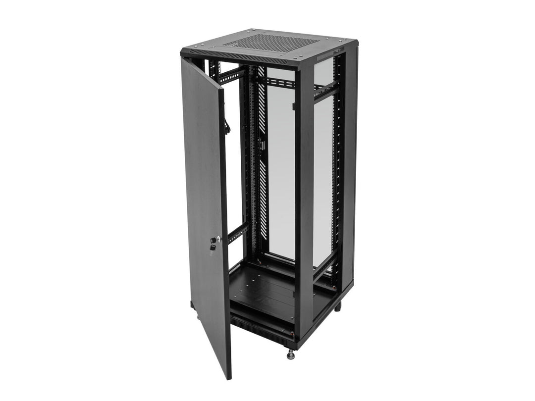 ROADINGER SSC-24 Armoire en acier avec porte en verre 24U