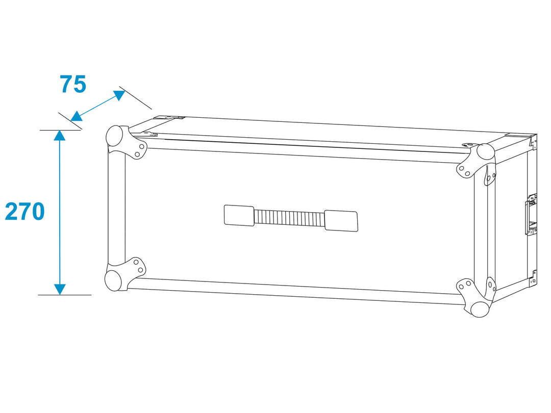 ROADINGER Effect Rack CO DD, 5U, profondeur de 24cm, noir