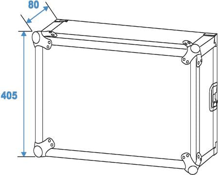 Rack Amplificateur 8 Unit avec Roues (45cm)