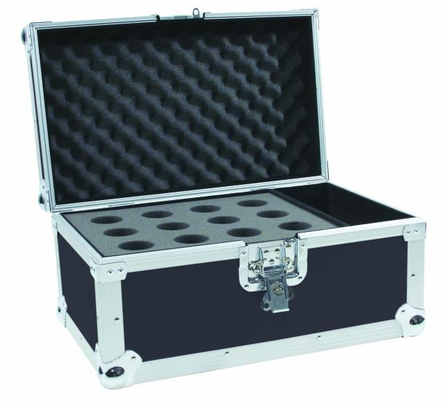 Flightcase pour Microphones Road 12 (Noir)