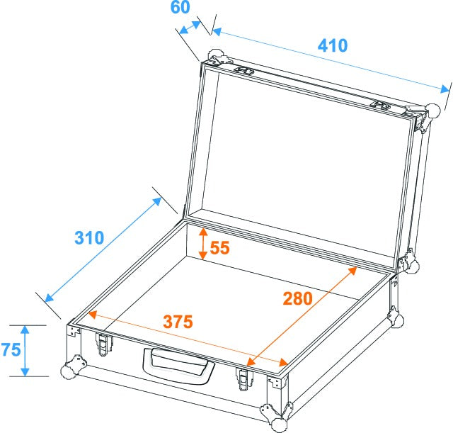 Flightcase pour Microphones Road 7 (Noir)