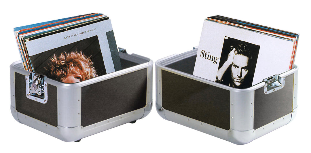 ROADINGER Record Case ALU 50/50, arrondi, bk