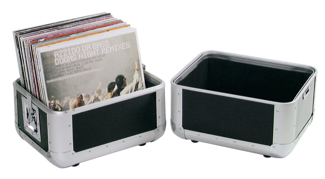 ROADINGER Record Case ALU 50/50, arrondi, bk