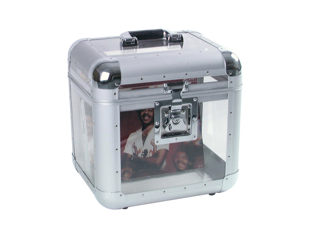 ROADINGER Record Case ALU 75/25, arrondi, acrylique