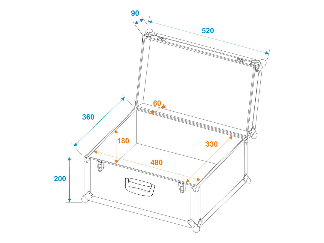 ROADINGER Universal Case Tour 52x36x29cm noire
