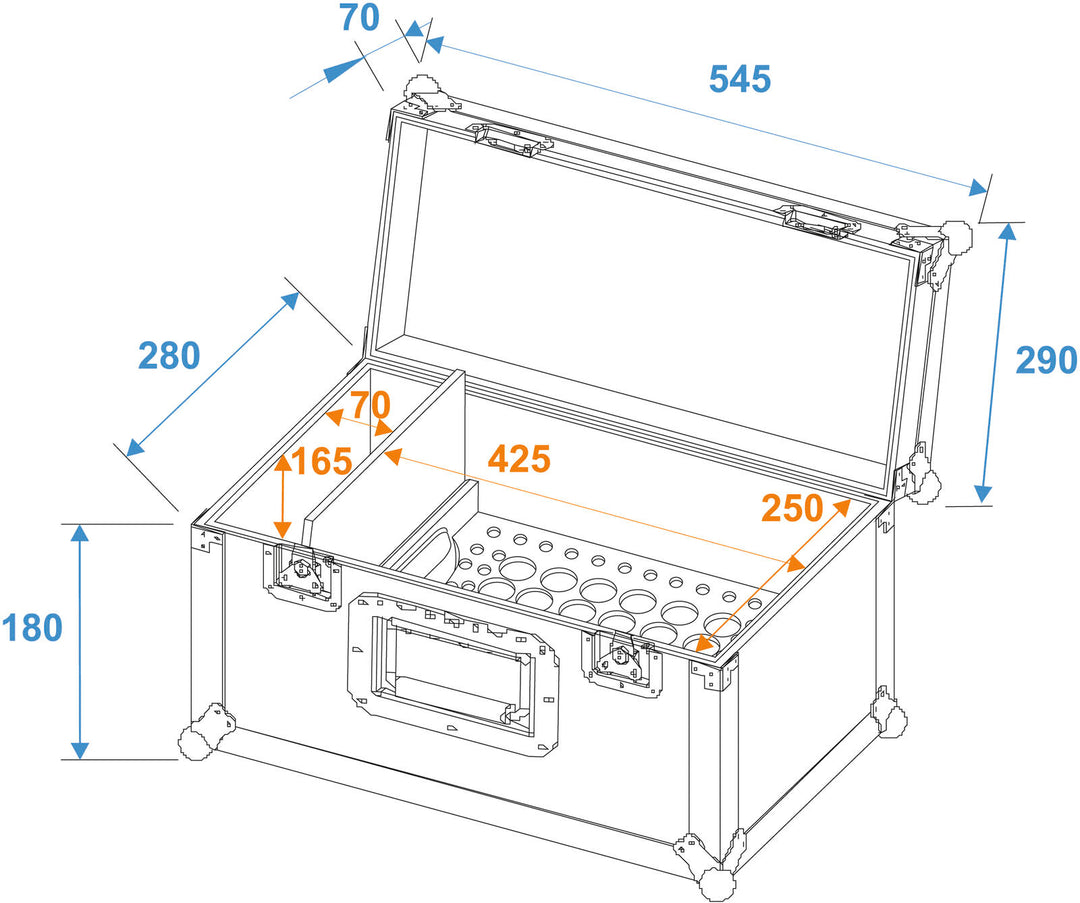 ROADINGER UKAC-50 Étui pour adaptateur conique universel Case