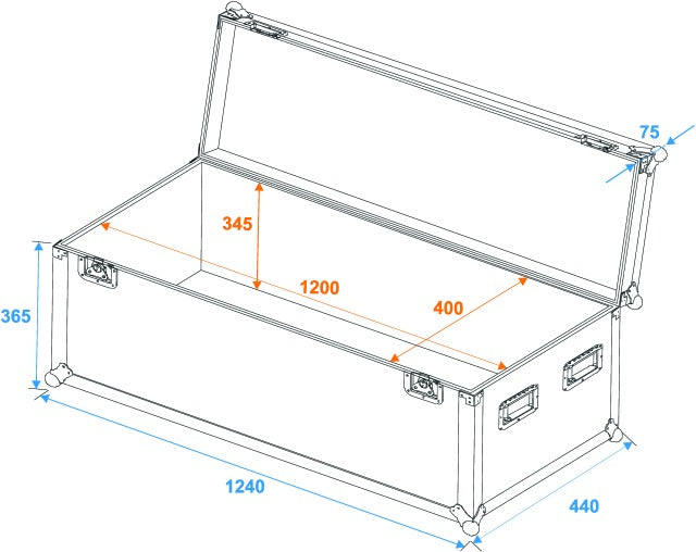 Eurolite Flightcase Pro (W:120 x D:40 x H40cm)