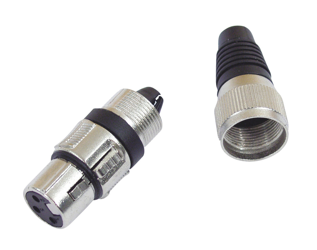 Prise XLR OMNITRONIC à 3 broches bk 10x