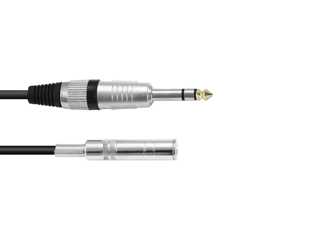 OMNITRONIC Rallonge jack stéréo 6.3 3m bk