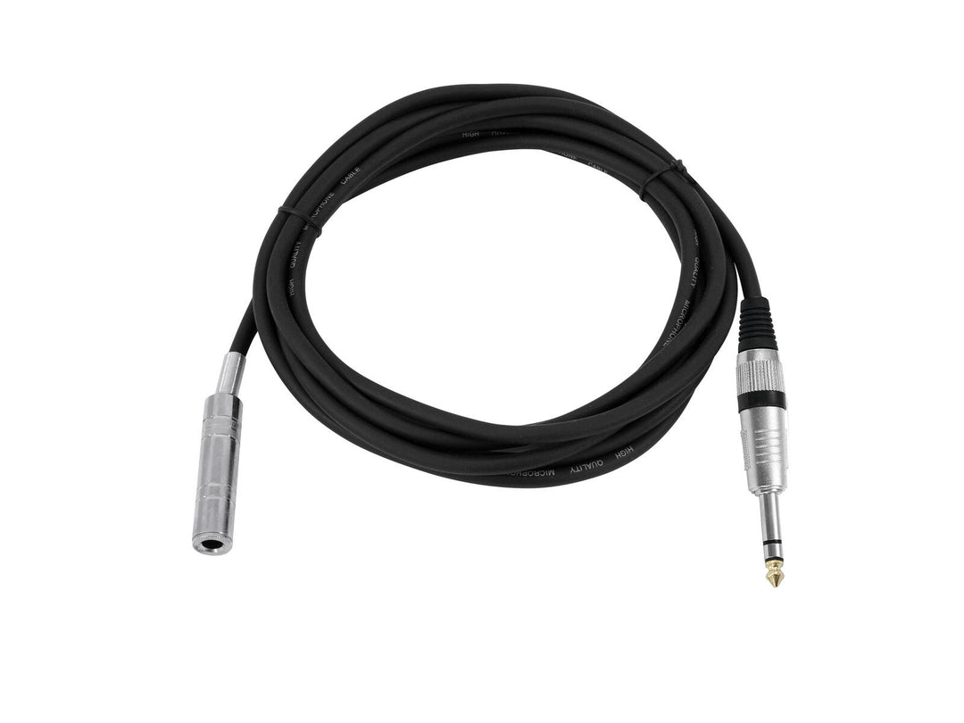 OMNITRONIC Rallonge jack stéréo 6.3 3m bk