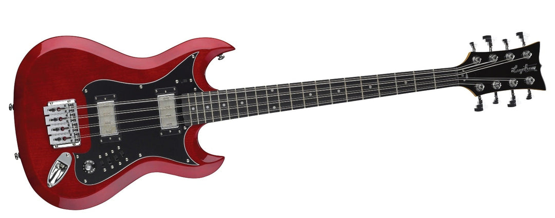 Hagstrom H8II Basse 8 cordes Cerise sauvage transparent