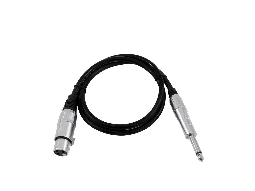 OMNITRONIC Câble adaptateur XLR(F)/Jack mono 0.9m bk